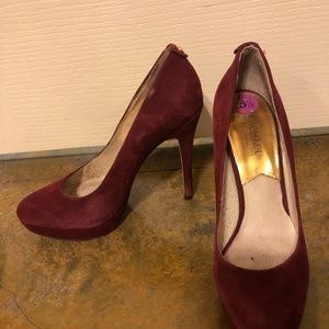 Michael Kors Burgundy York Pumps Size 8.5